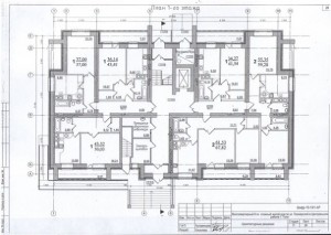 Планировка 1-го этажа жилого дома по ул. Пионерская 86 г. Тула