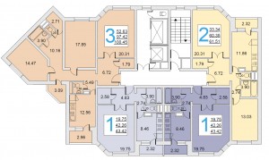 Планировка этажей в доме серии ИП-46С